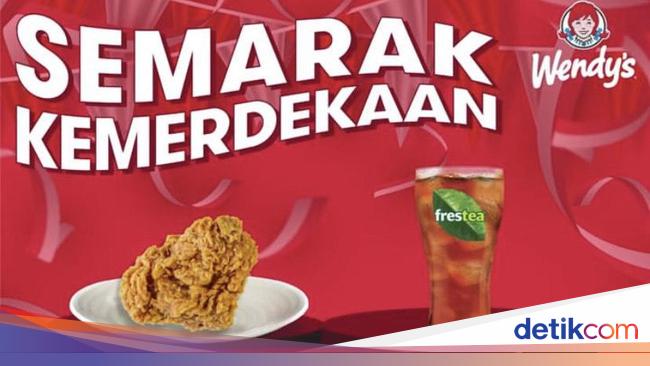 Promo Kuliner Spesial HUT RI 2025 di Medan, Diskon 80% hingga Menu Rp17 Ribu 1 promo kuliner hu ke 78 ri di wendys foto istimewa 169